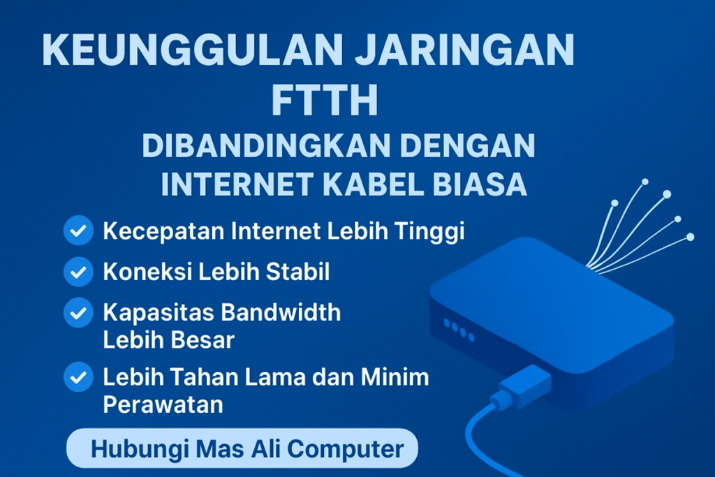 Keunggulan Jaringan FTTH