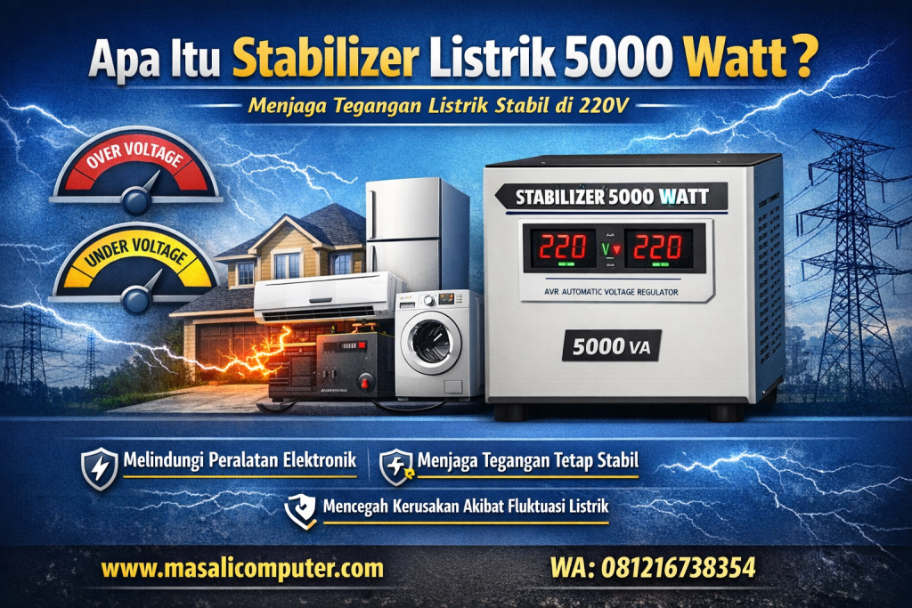 Stabilizer listrik 5000 watt